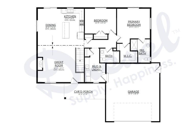ELKHART - FIRST FLOOR PLAN